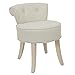 HOME DECO FACTORY HD6787 Eleonor Beige Mobilier Asiento Banco y Taburete, Madera, 49x59x47cm