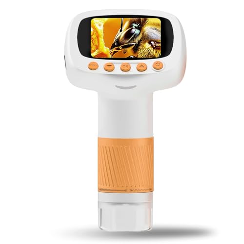 Microscopio para niños 1000x con pantalla de 2" para capturar descubrimientos científicos