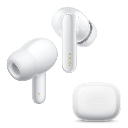 XIAOMI Redmi Buds 6 Pro – Écouteurs Bluetooth Intra-Auriculaires, ANC 55dB, Audio dimensionnel, Hi-Res/LDAC, 9.5h+36h autonomie, IP54, Triple Haut-Parleur, Blanc