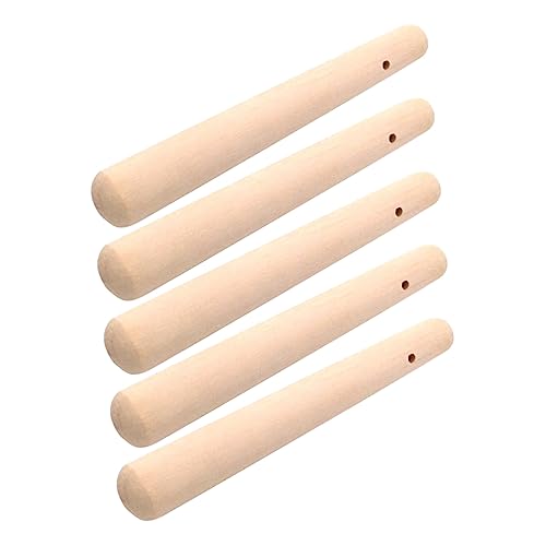 BESPORTBLE 5Pcs Food Muddler Wooden Pestle Bar for Food Preparation Garlic Spice Grinding Durable Design Convenient Kitchen Tool for Sauces and Purees