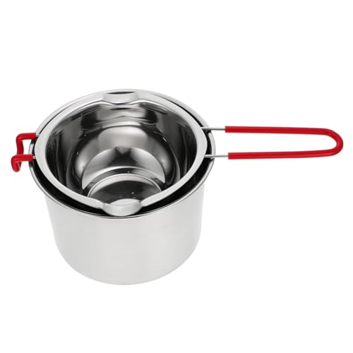 ibasenice 1set Stainless Steel Cheese Melting Pot Material Capacity Compact Outdoor Cookware for Melting Butter and Cheese for Hiking and Home Baking