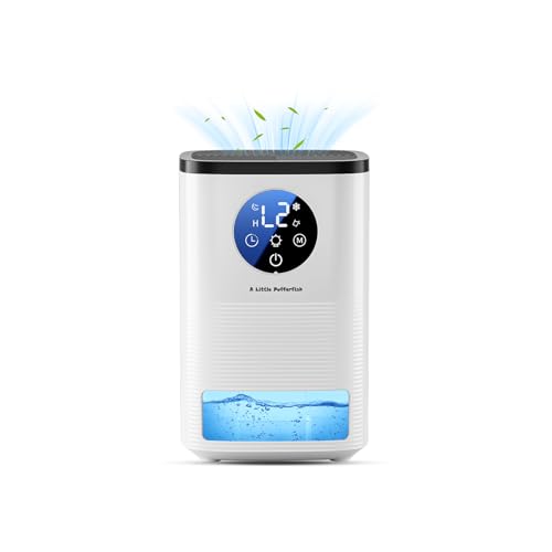 Luftentfeuchter, 1600ML Kleiner Energiesparender luftentfeuchter elektrisch, Tragbar, Ultraleise, Automatische Abschaltung, 7-farbiges Licht, Raumentfeuchter Dehumidifier für Schlafzimmer, Bad, Home