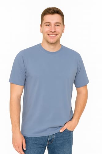 Image of Men's T-Shirts Ringspun Cotton Crew Neck Tee Shirts|Casual Wear T Shirt | Pre Shrunk with Panel Wash