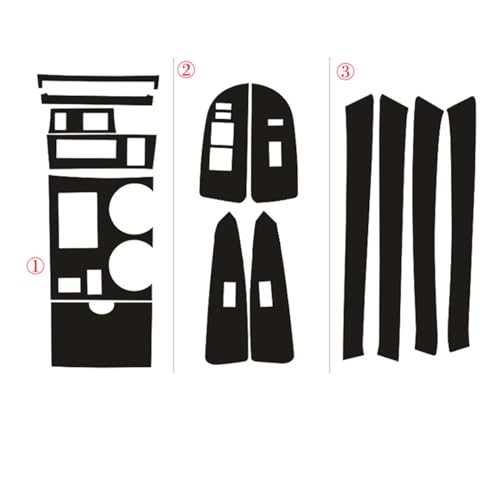 Film carbone 5D voiture pour Toyota Highlander 2009-2014 effet moulage noir