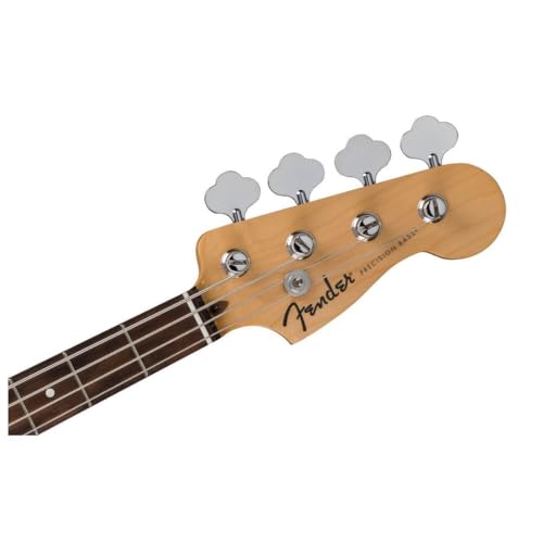Fender Standard Precision Bass Guitar, with 2-Year Warranty, Modern "C" Shaped Neck, Laurel Fingerboard, White Pickguard, Black - image 4