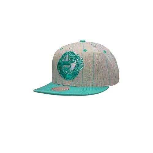 Mitchell & Ness Vancouver Grizzlies Memphis Pin Pop Snapback Adjustable Hat Cap - Grey and Teal (US, Alpha, One Size, Grey/Teal, Vancouver Grizzlies)