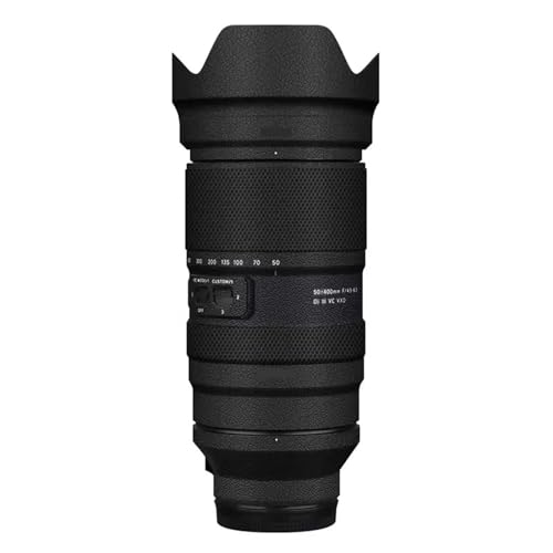 Film protection Tamron 50-400 mm Sony vinyle cuir noir autocollant contre les rayures objectif