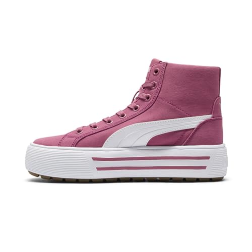 PUMA Women's Kaia 2.0 Mid Shoes, White-ICY Blue-Electric Blush, 114