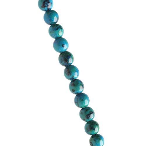 Image of Natural Stone Beads Phoenix Stone 8mm Polished Round Smooth Gemstone Beads for Jewelry Making 15 Inch(Phoenix Stone,8mm)