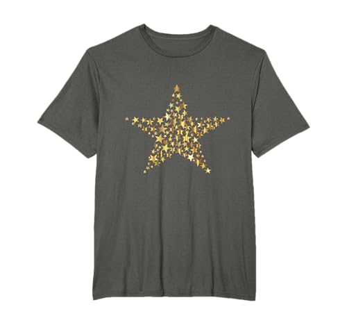 Estrellas doradas estrella dorada Camiseta