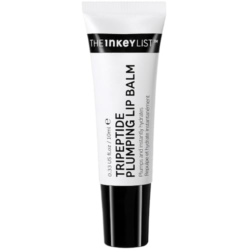 The Inkey List Tripeptide Plumping Lip Balm 10ml, Non Tingling Lip Plumpe, Hydrates Dry Cracked Lips, Fragrance Free, Suitable For All Skin Types