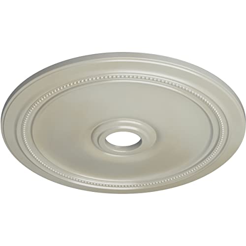 Image of Ekena Millwork CM24DIFBS Diane Ceiling Medallion, 24 inchOD x 3 5 /8 inchID x 1 1 /4 inchP (Fits Canopies up to 6 1 /4 inch), Hand-Painted Flash Blue