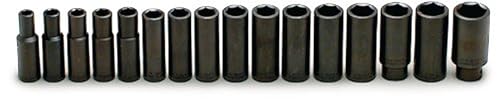1/2 Drive 16 pc Set 6 Point Deep Impact Socket 10mm 27mm