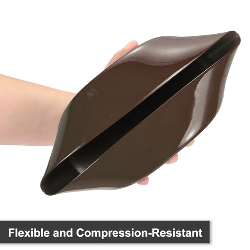 Image of uxcell 2pcs Rubber End Caps 300mm(11 13 /16 Inch) ID x 80mm(3 1 /8 Inch) H Vinyl Round Tube Bolt Cap Cover Screw Thread Protectors Brown