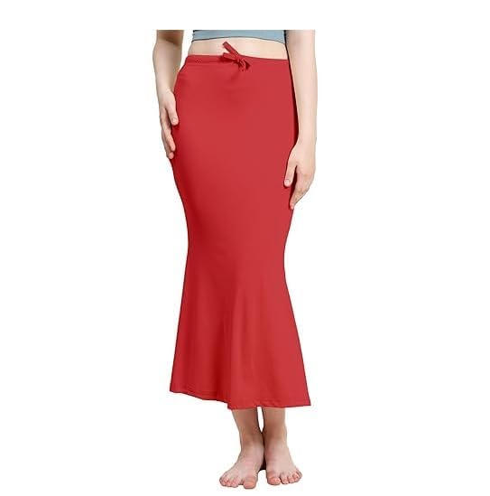 Image of Women's Soft Comfy Pleated Saree Fishcut I Saree Shapewear Flare Petticoat for Women, Lycra Cotton Blended, Petticoat, Skirts for Women, Shape Wear Dress for Saree