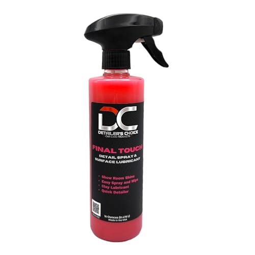 Final Touch Quick Detail Spray I Easy Spray On, Wipe Off I Showroom Shine I Paint, Glass & Chrome I 16 oz