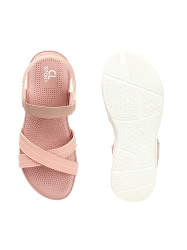 Image of Carlton London women's Cross Strap Adjustable Comfort Sandals