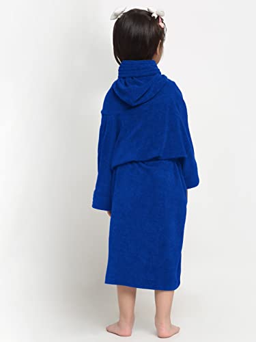 Image of CREEVA Cozy Hooded Bathrobe for Kids - Lightweight, Quick-Dry, and Perfect for Daily Use