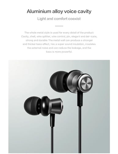 Image of in-Ear Type-C Port Headphone for Sony Xperia 1 II in- Ear Headphone | Earphones | Headphone| Handsfree | Headset | Calling Function | Earbuds | Microphone| Bass Bost Sound (J1H10, Black)