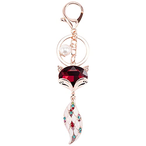 Beshiny Cute Fox Keychains Creative Animal Key Chains Ring Bag Charms Purse Handbags Car Key Wallet Backpack Tote Pendant Accessories For Girls Boys Men Kids Gifts #TOP5