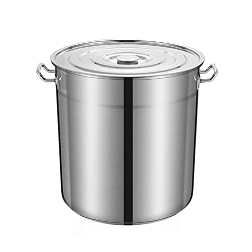 Ollas grandes de acero inoxidable de 90 litros de 50x50 cm aptas para inducción y gas