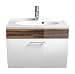 Produktbild Posseik Salona Waschplatz, Holz, walnuss/weiß, 70 x 49.5 x 51 cm