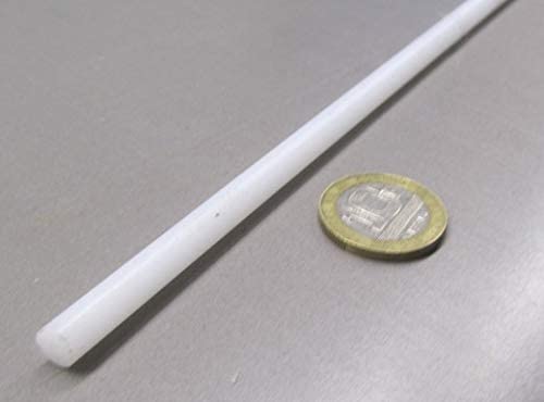 Miniatura 6 de Varilla redonda de acetato natural POM Delrin 0.250 pulgadas (14 pulgadas) de diámetro x 4 pies de longitud, 8 piezas de 32 pies en total