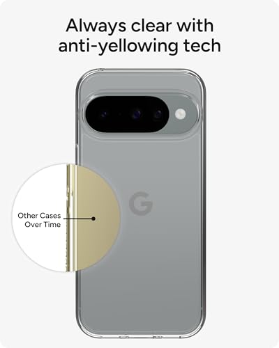 Image of ZAGG Crystal Palace Lite Google Pixel 10 /10 Pro Case - Crystal Clear, Ultra-Slim, 10ft Drop Protection, Graphene Strength, Anti-Yellowing, Wireless Charging Compatible, Clear
