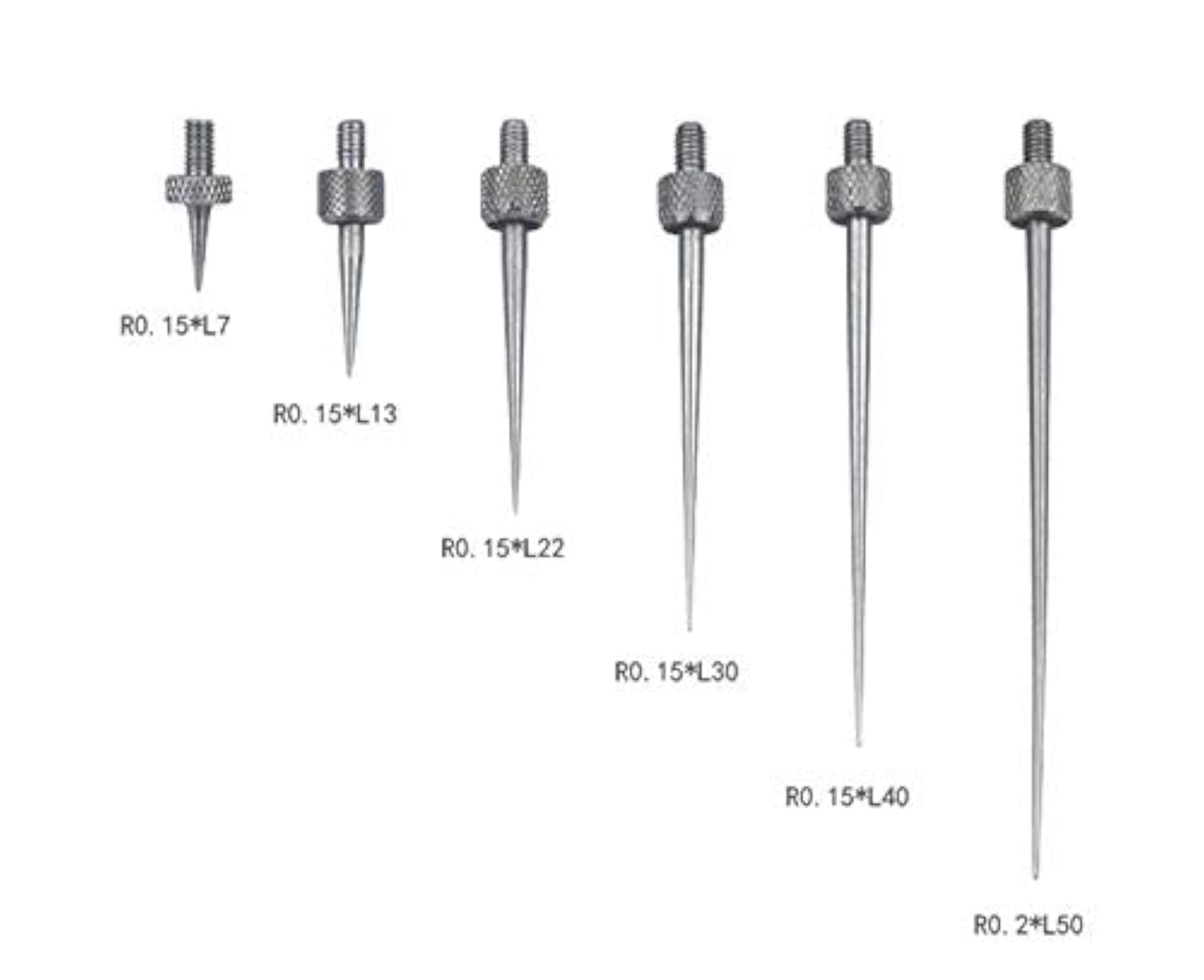 Needle Point Points Set for Depth Gauge