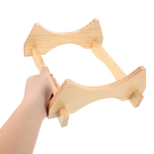 Miniatura 5 de Pretyzoom Soporte De Madera Maciza Para Barriles De Vino Y Cerveza 5 Litros, Base Natural Para Dispensador De Bebidas, Exhibidor Resistente Para Jarras Y Garrafas En Decoración Hogar