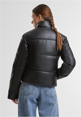 Puffer jacket simili cuir Urban Classics veste matelassée élégante