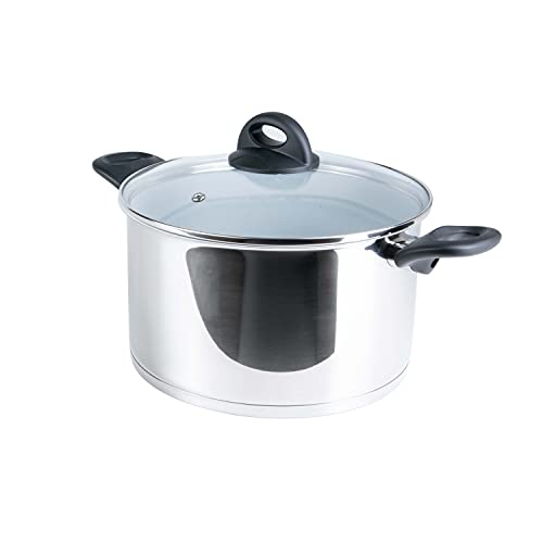 El Mejor Listado de Compras Cerafit Mx disponible en línea. 46 Genius Cacerola Cerafit Steel de 24 cm + tapa de cristal – Olla de acero inoxidable con revestimiento de 6 l de capacidad | Olla para pasta para todo tipo de cocinas e...