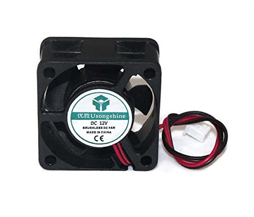 CH Handel Lüfter 4020 40X40x20mm Bauteilkühler Gehäuselüfter Drucker Cooler Turbine 3D Fan 5V 12V 24V Radiallüfter CPU Silent Printer Radial Bauteilkühlung, Version:12V Cover