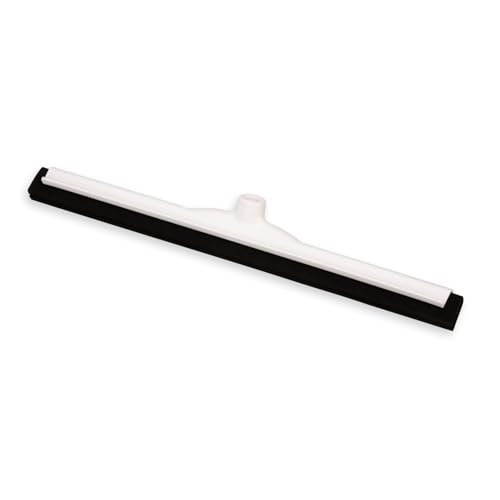 Image of Carlisle FoodService Products 36622200 Commercial Foam Rubber Floor Squeegee with Plastic Frame, 22 inch Length, White-Black