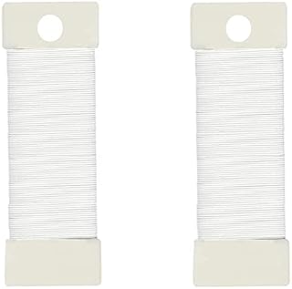 2 Pack White Florist Wire for Wreath Making,22 Gauge Floristry Wires White Paddle Wire Flexible Wreath Wires Floral Wire Crafting Binding Wire for Christmas Wreath Making,DIY Flower Arrangements Wires
