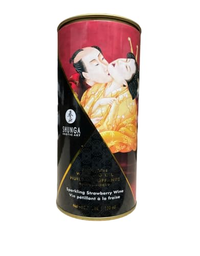 New - Aphrodisiac Warming Oil - Strawberries & Champagne Shunga