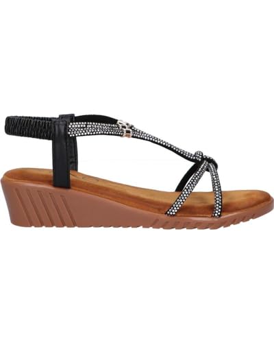 EXE Sandalias 721-ex16 PU Black 40 para Mujer