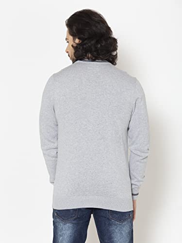 Image of Allen Cooper Solid Sweater for Men