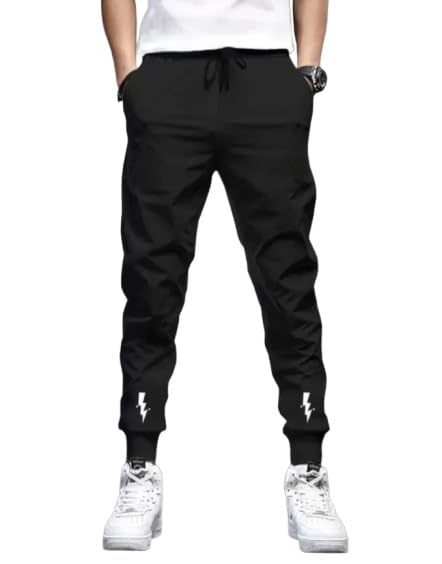 RIKSAW Track Pants for Mens || Joggers for Mens || Men's Sports Regular Fit Polyester Track Pant with Two Side Zipper Pockets (L14 Arrow)-picture-39