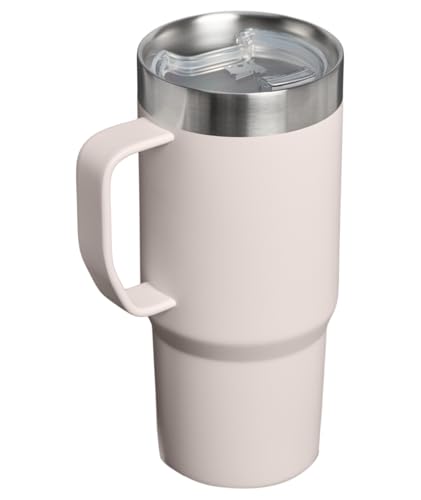 Image of STANLEY The Everyday Suburban Mug | 16 oz | Drink Through Lid | Cup for Coffee, Tea and Drinks | Insulated Stainless Steel Coffee Mug | BPA-Free | Rose Quartz