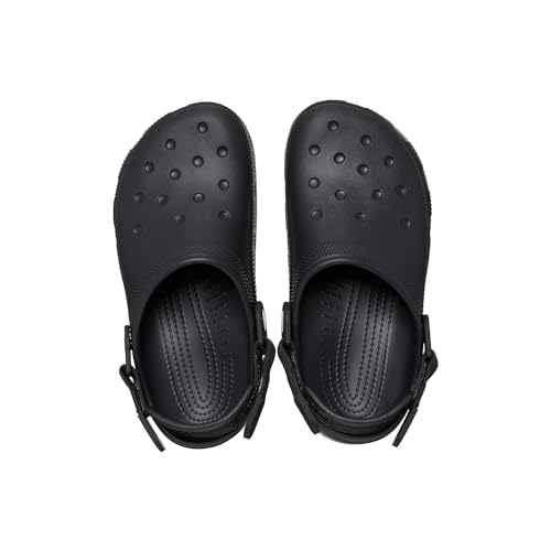 crocs unisex-adult classic work clogs adjustable slip resistant work shoes with hole-free construction