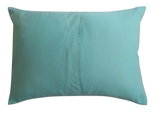 Ella & Max Toddler Pillowcase Aqua Color. Fits 13X18 & 14X19 Toddler Pillows. Easy To Wash & No Ironing. Handmade In Usa. Made Of Luxury Microfiber Fabric. #TOP2