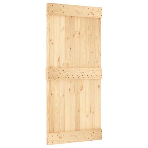 vidaXL Puerta de Granero Madera Maciza Pino 95x210 cm