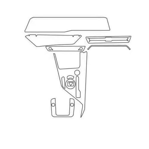 Film protection GPS pour Kia Niro SG2 2024 2025 RHD écran et console