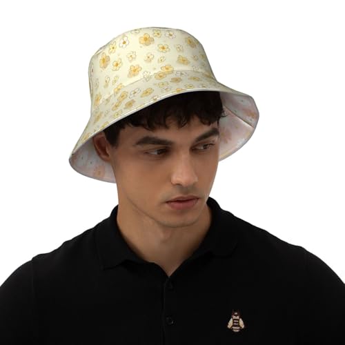Image of Bucket Hat Double-Side-Wear Reversible Sun Hat Beach Travel Hiking for Women Men