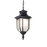 DAHGEO Outdoor Pendant Lights Waterproof Hanging Lights Fixture Corridor Courtyard Decoration Ceilin