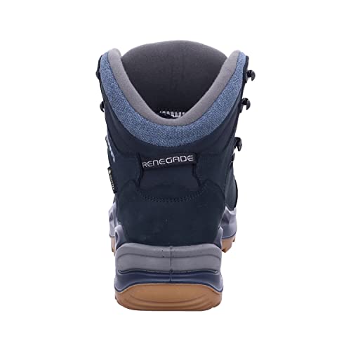 LOWA Damen Renegade Warm GTX Mid Schuhe, Navy-eisblau, UK 5.5