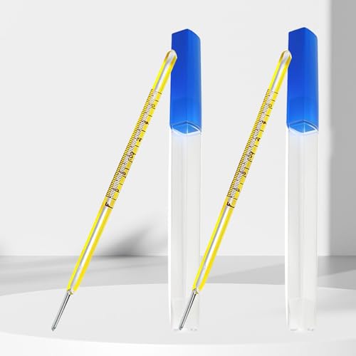 AiBi TECH Glass Oral & Rectal Thermometers 2PCS