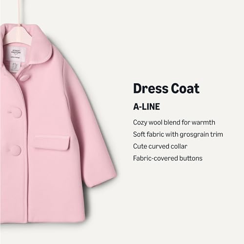 Amazon Essentials x Sofia Grainge Toddler Girls' Wool Blend Coat, Pink, 4T - image 2