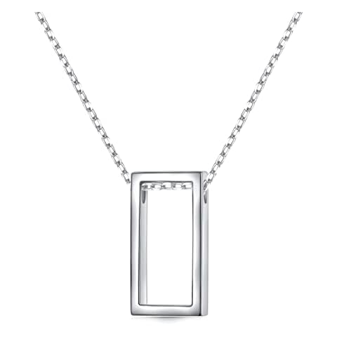 DAOCHONG Minimalist Rectangle Pendant Necklace Cover
